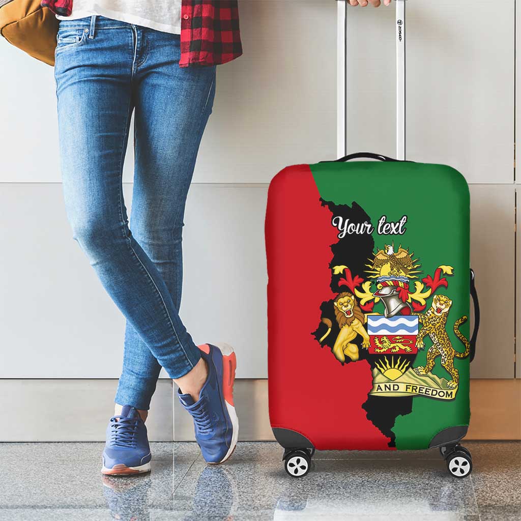 Malawi Flag Map Luggage Cover Simple Malawi Emblem Coat of Arms LT9
