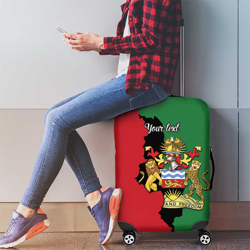 Malawi Flag Map Luggage Cover Simple Malawi Emblem Coat of Arms LT9