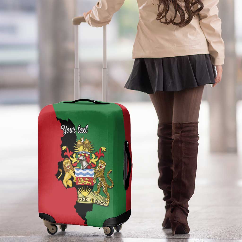 Malawi Flag Map Luggage Cover Simple Malawi Emblem Coat of Arms LT9