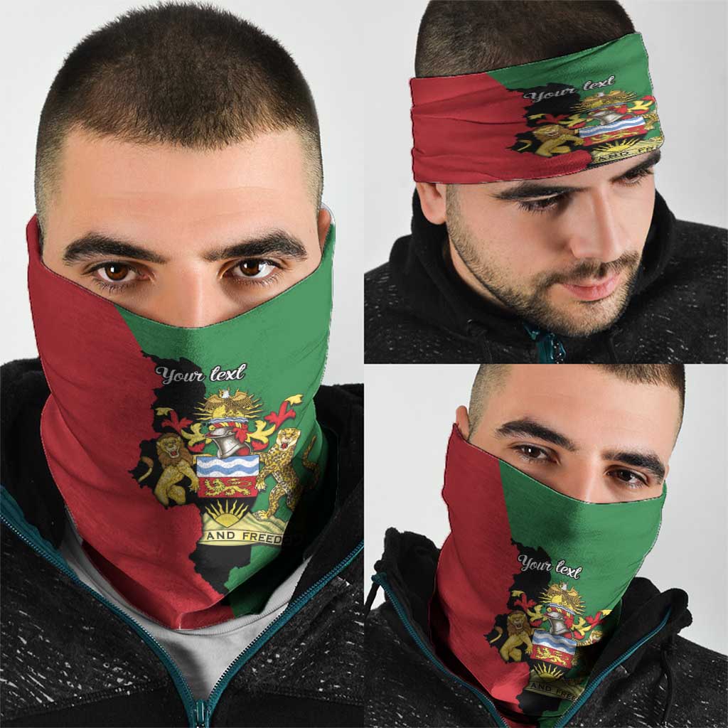 Malawi Flag Map Neck Gaiter Simple Malawi Emblem Coat of Arms LT9