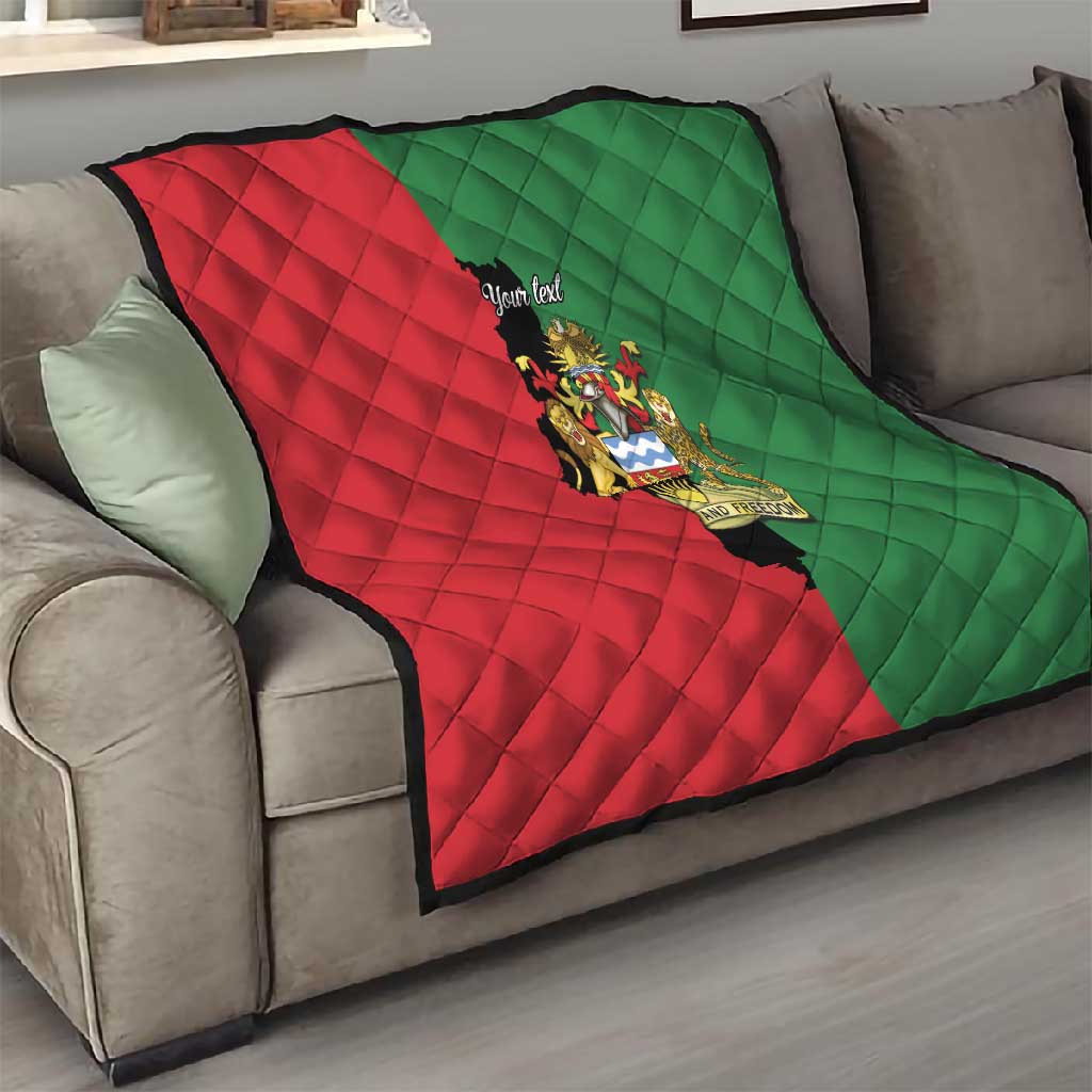 Malawi Flag Map Quilt Simple Malawi Emblem Coat of Arms LT9