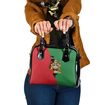 Malawi Flag Map Shoulder Handbag Simple Malawi Emblem Coat of Arms LT9