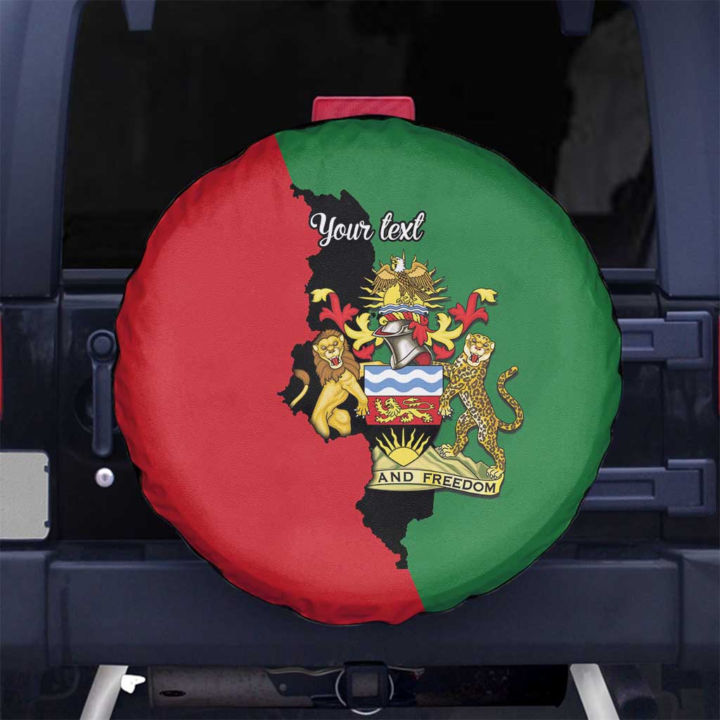 Malawi Flag Map Spare Tire Cover Simple Malawi Emblem Coat of Arms LT9