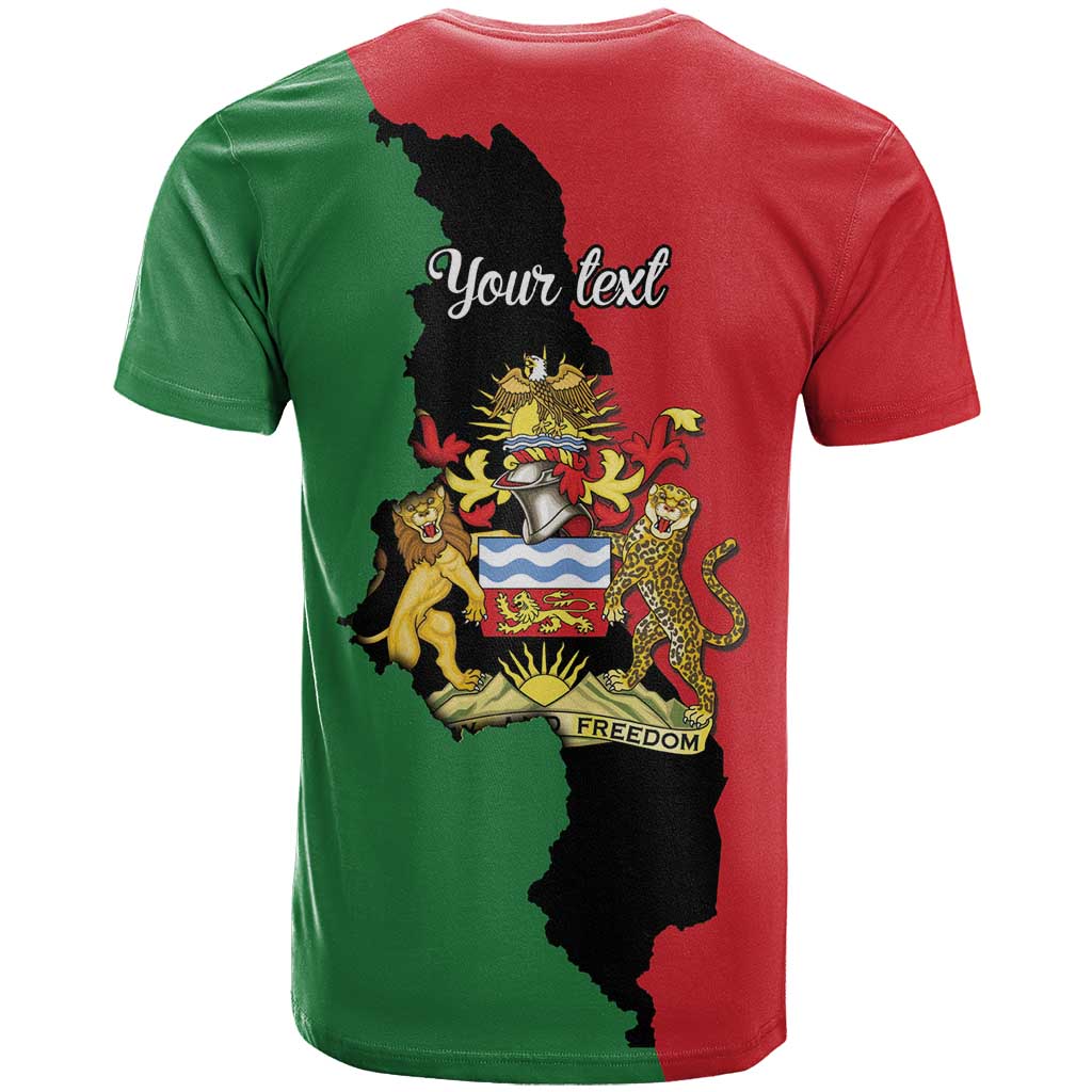 Malawi Flag Map T shirt Simple Malawi Emblem Coat of Arms LT9
