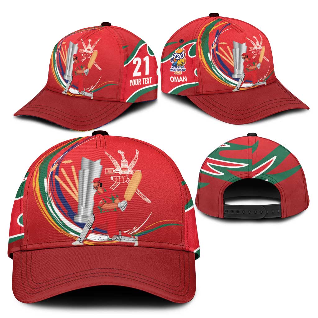 Custom Cricket Oman East Asia-Pacific Classic Cap Oman Home Victory Spirit LT9