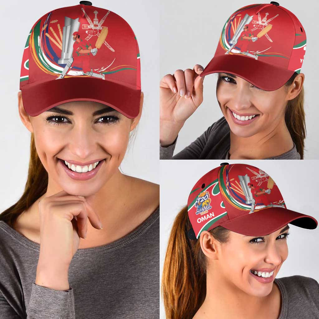Custom Cricket Oman East Asia-Pacific Classic Cap Oman Home Victory Spirit LT9
