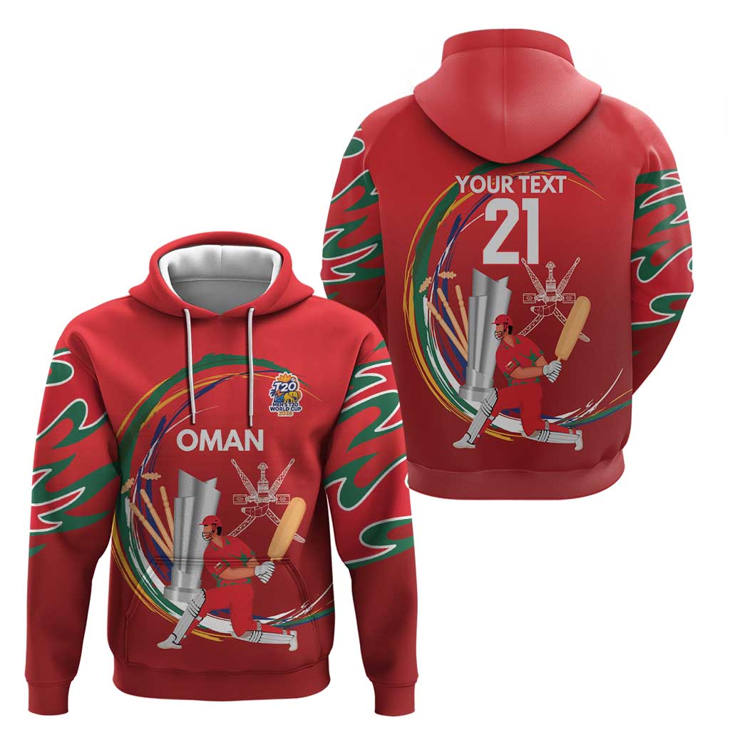 Custom Cricket Oman East Asia-Pacific Hoodie Oman Home Victory Spirit LT9