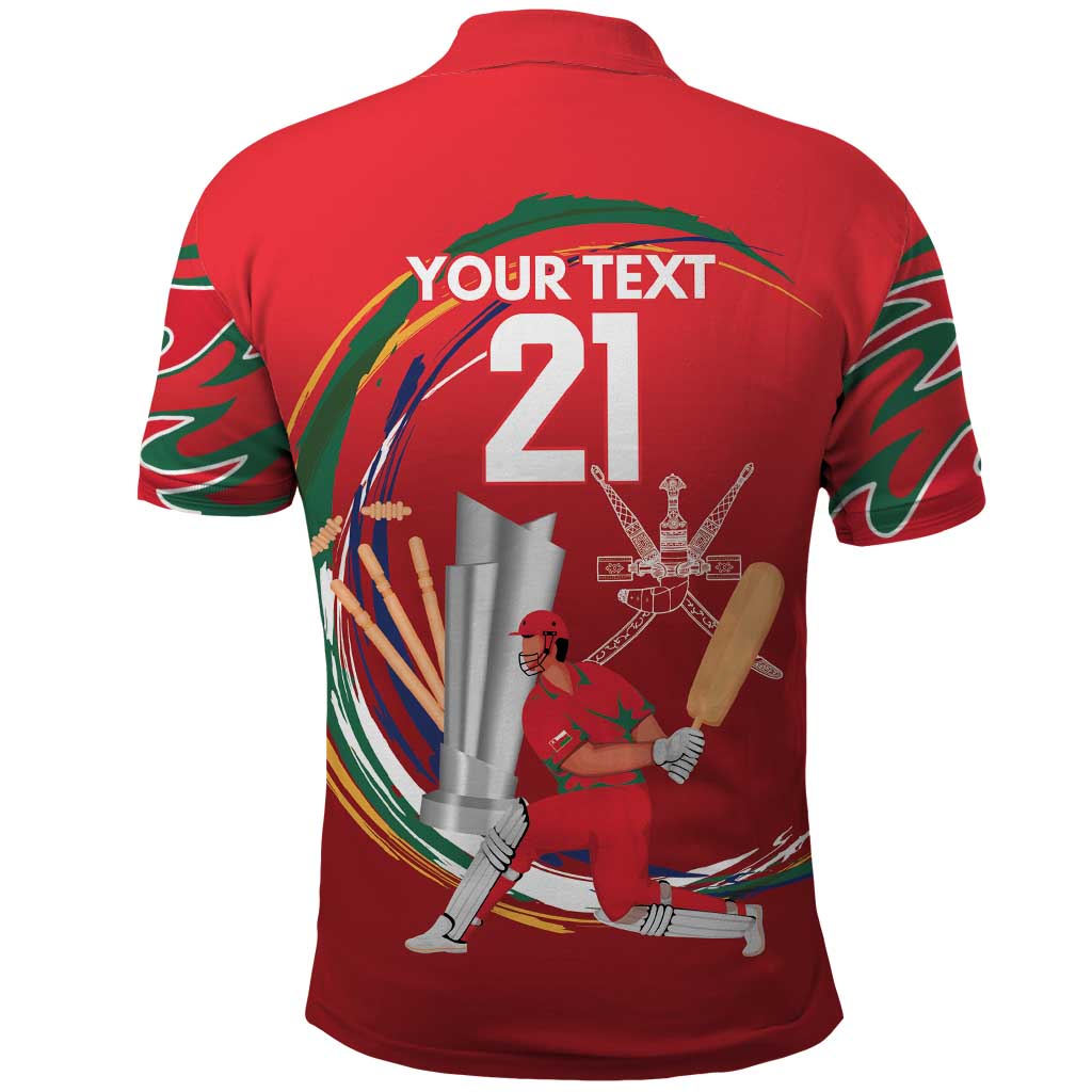 Custom Cricket Oman East Asia-Pacific Polo Shirt Oman Home Victory Spirit LT9