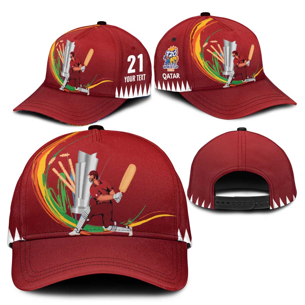 Custom Cricket Qatar East Asia-Pacific Classic Cap Qatar Boundary to Victory LT9