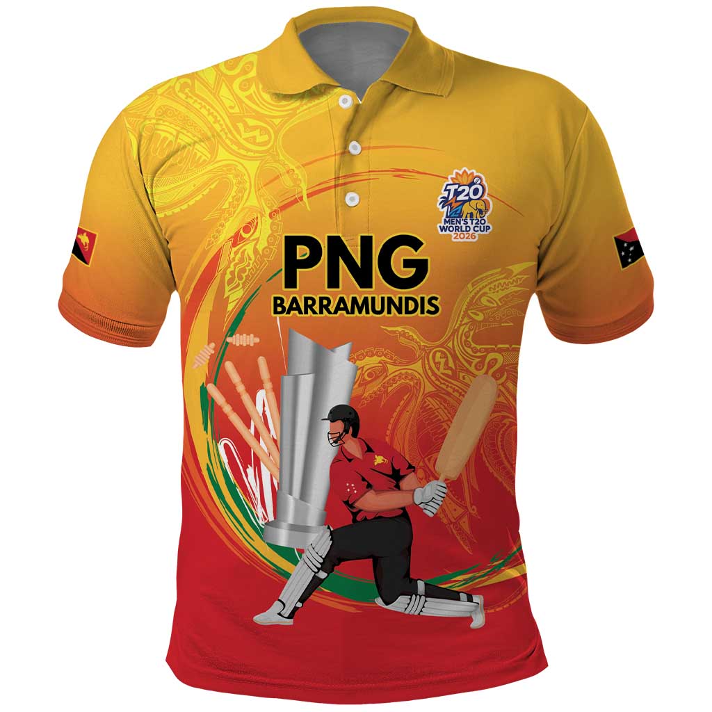 Custom Cricket PNG East Asia-Pacific Polo Shirt Papua New Guinea Rise to Power LT9