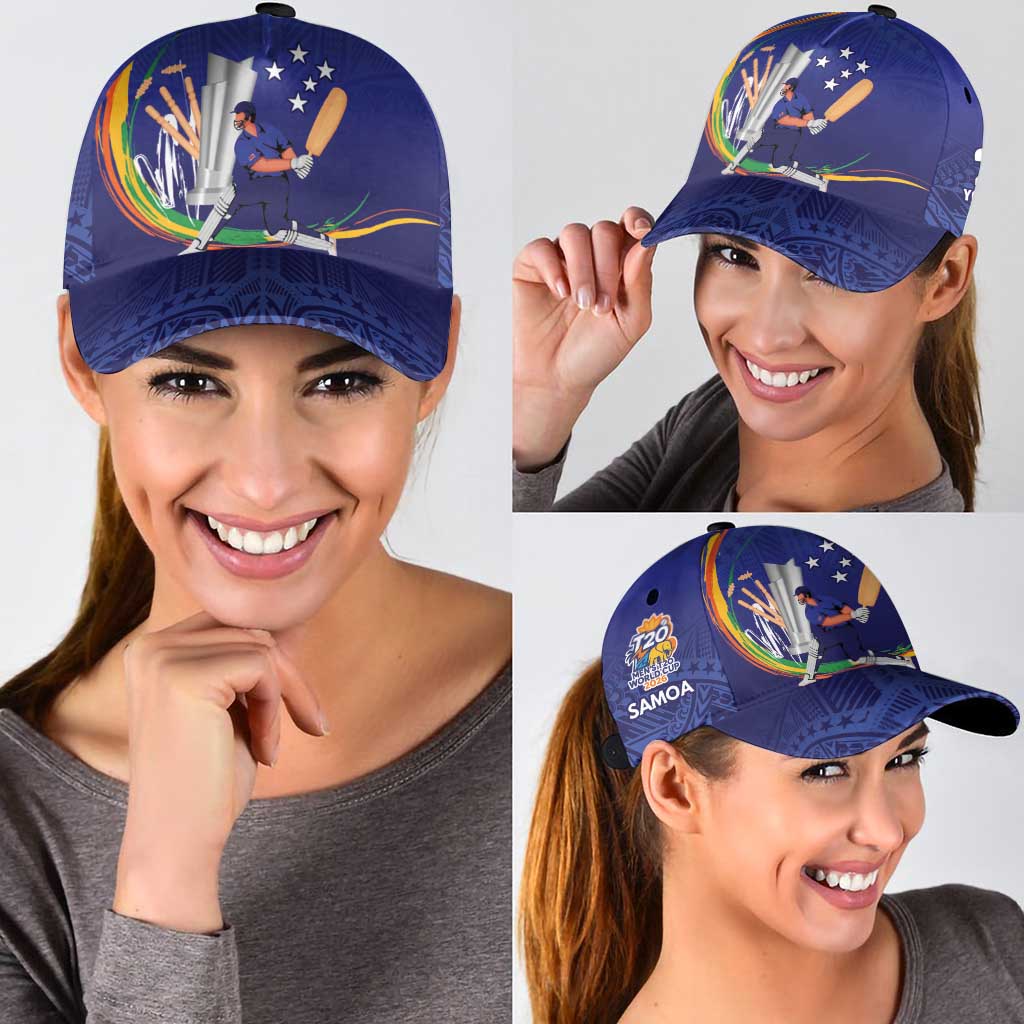Custom Cricket Samoa East Asia-Pacific Classic Cap Samoa Storming the Limits LT9