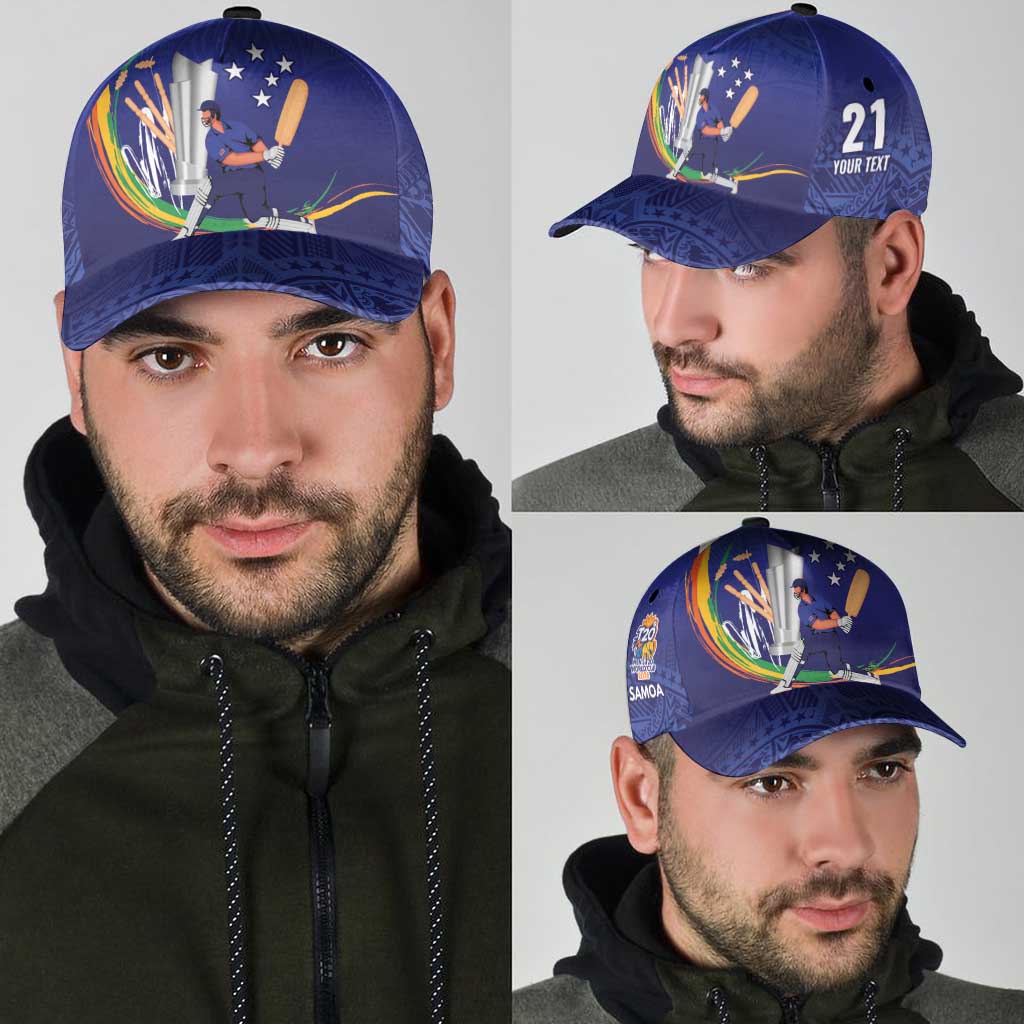 Custom Cricket Samoa East Asia-Pacific Classic Cap Samoa Storming the Limits LT9