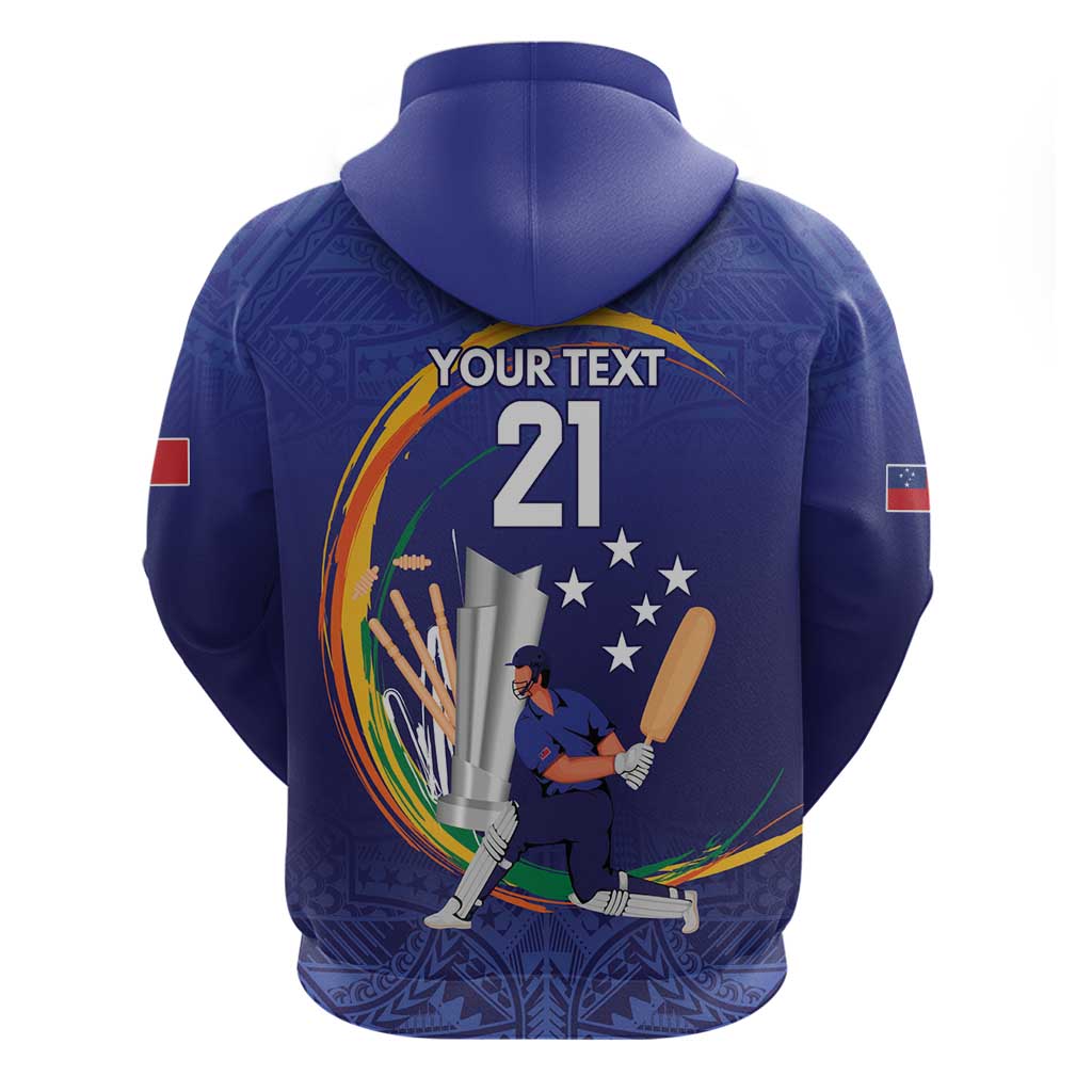 Custom Cricket Samoa East Asia-Pacific Hoodie Samoa Storming the Limits LT9