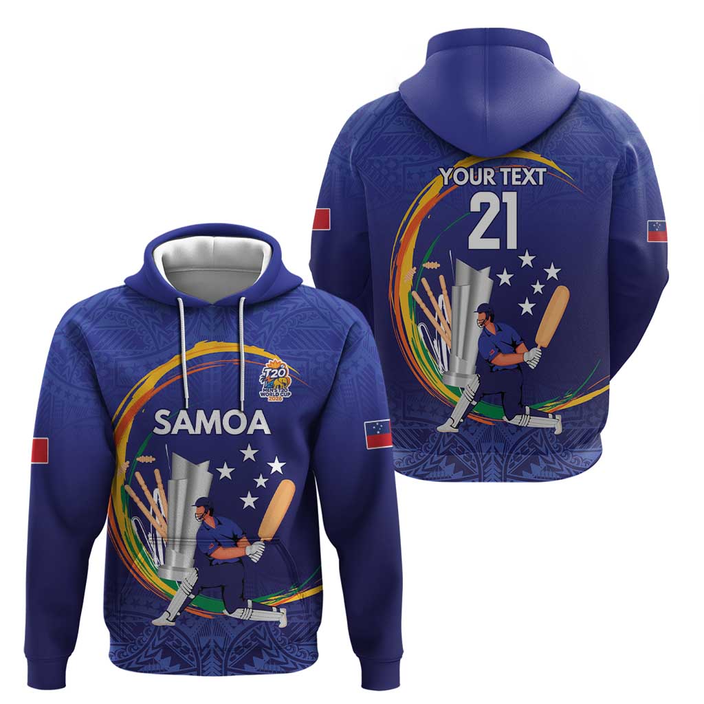 Custom Cricket Samoa East Asia-Pacific Hoodie Samoa Storming the Limits LT9