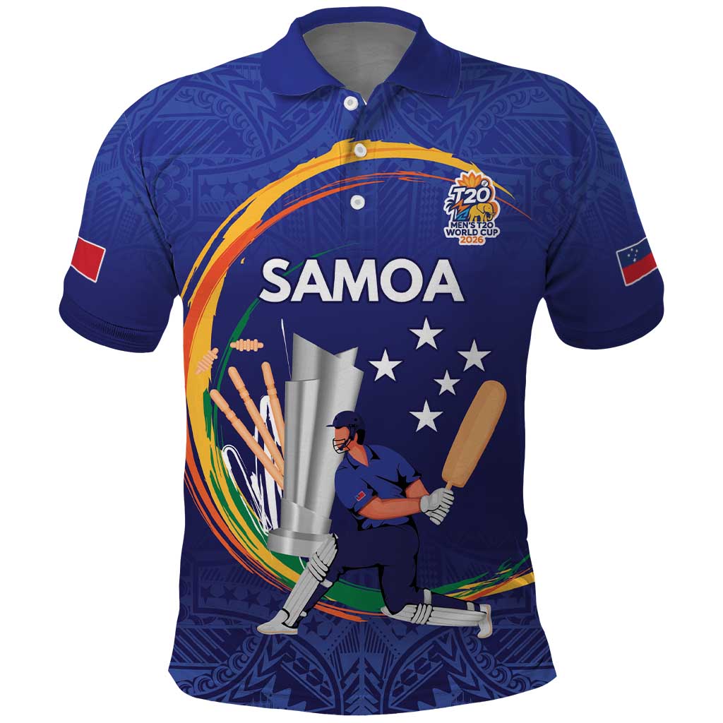 Custom Cricket Samoa East Asia-Pacific Polo Shirt Samoa Storming the Limits LT9