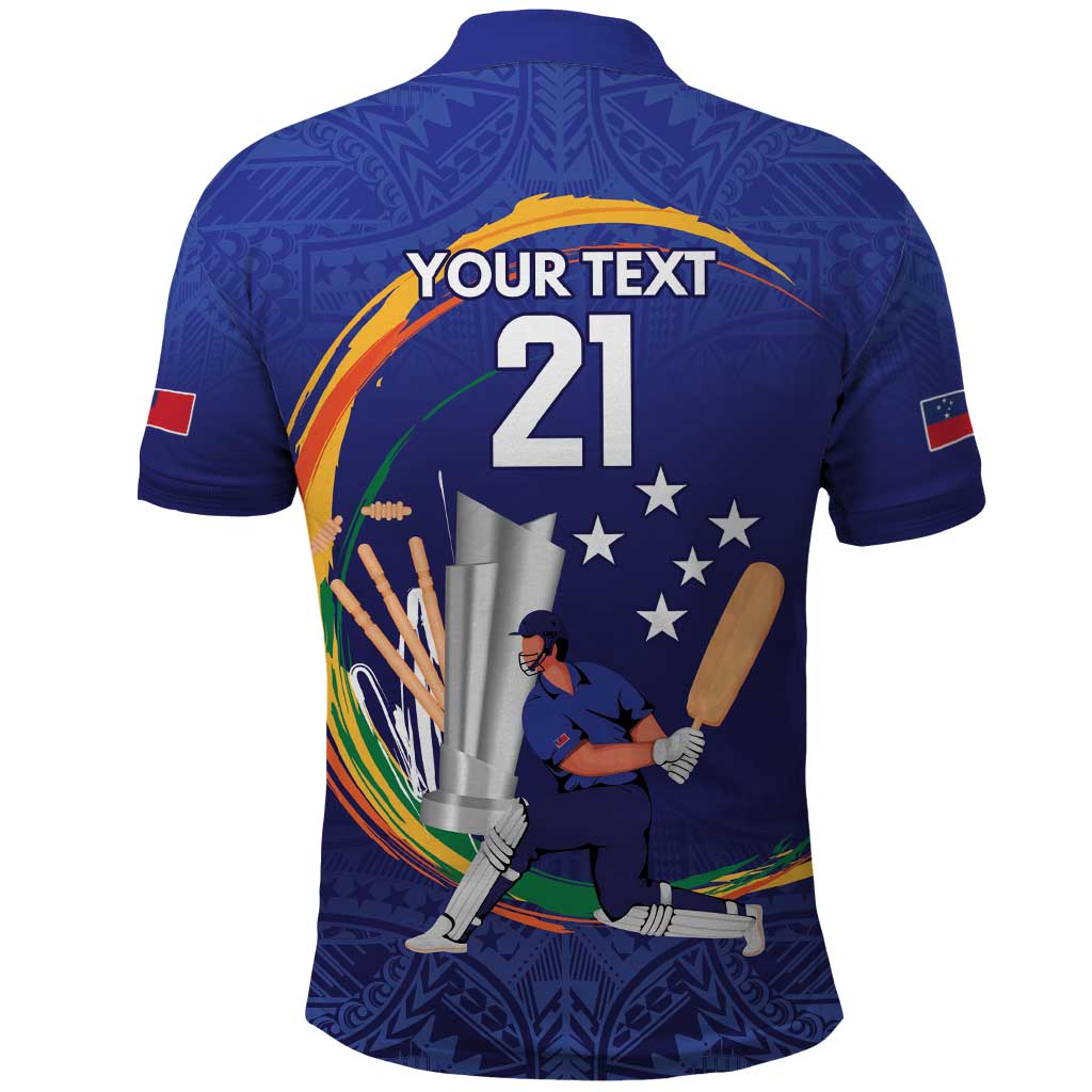 Custom Cricket Samoa East Asia-Pacific Polo Shirt Samoa Storming the Limits LT9