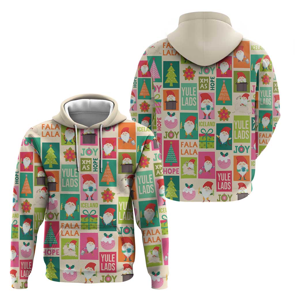 Cute Yule Lads Christmas Hoodie Icelandic Jolasveinar Hippie Style LT9