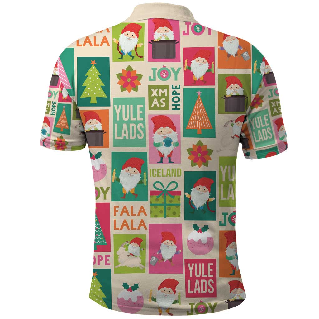 Cute Yule Lads Christmas Polo Shirt Icelandic Jolasveinar Hippie Style LT9
