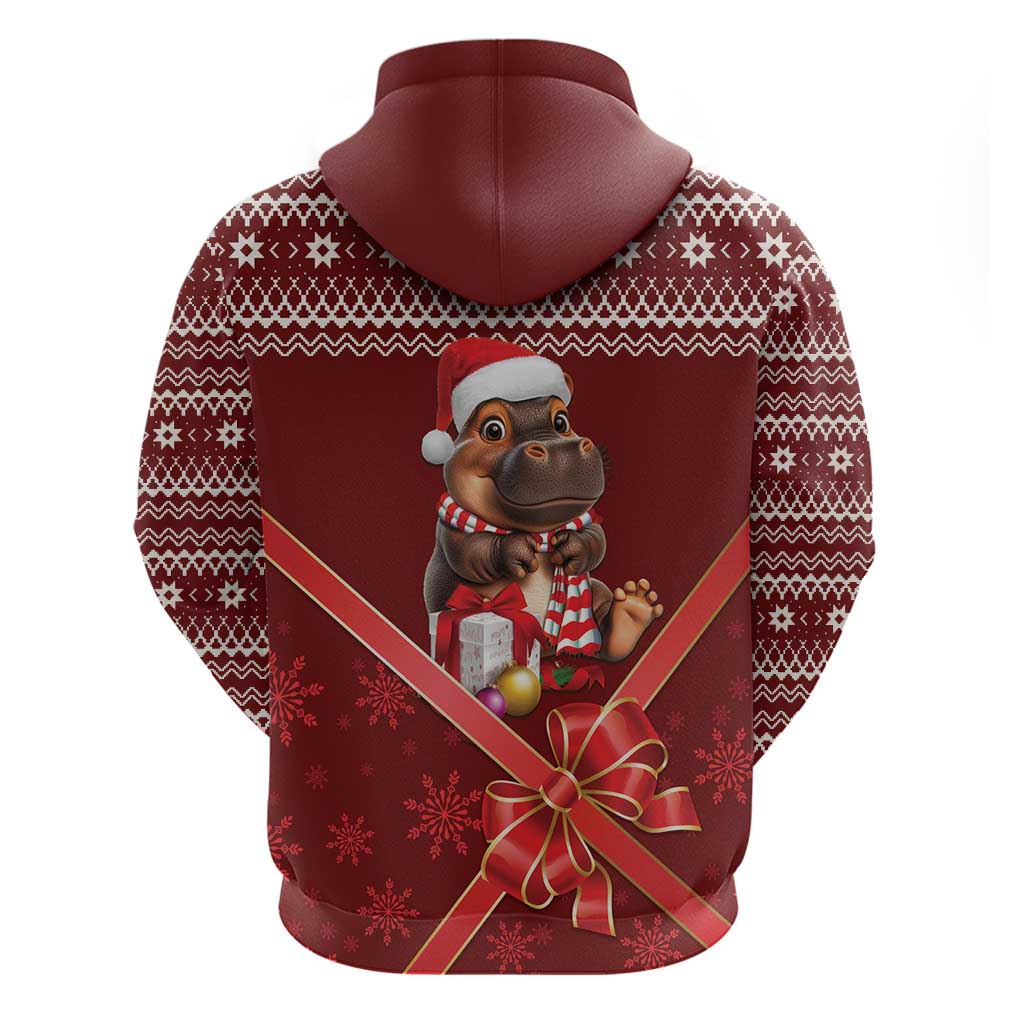 Funny Moo Deng Christmas Hoodie LT9