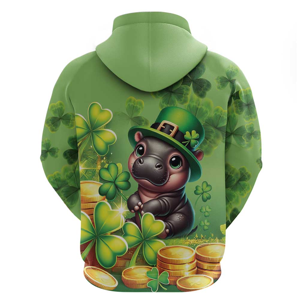 Leprechaun Moo Deng St Patricks Day Hoodie LT9