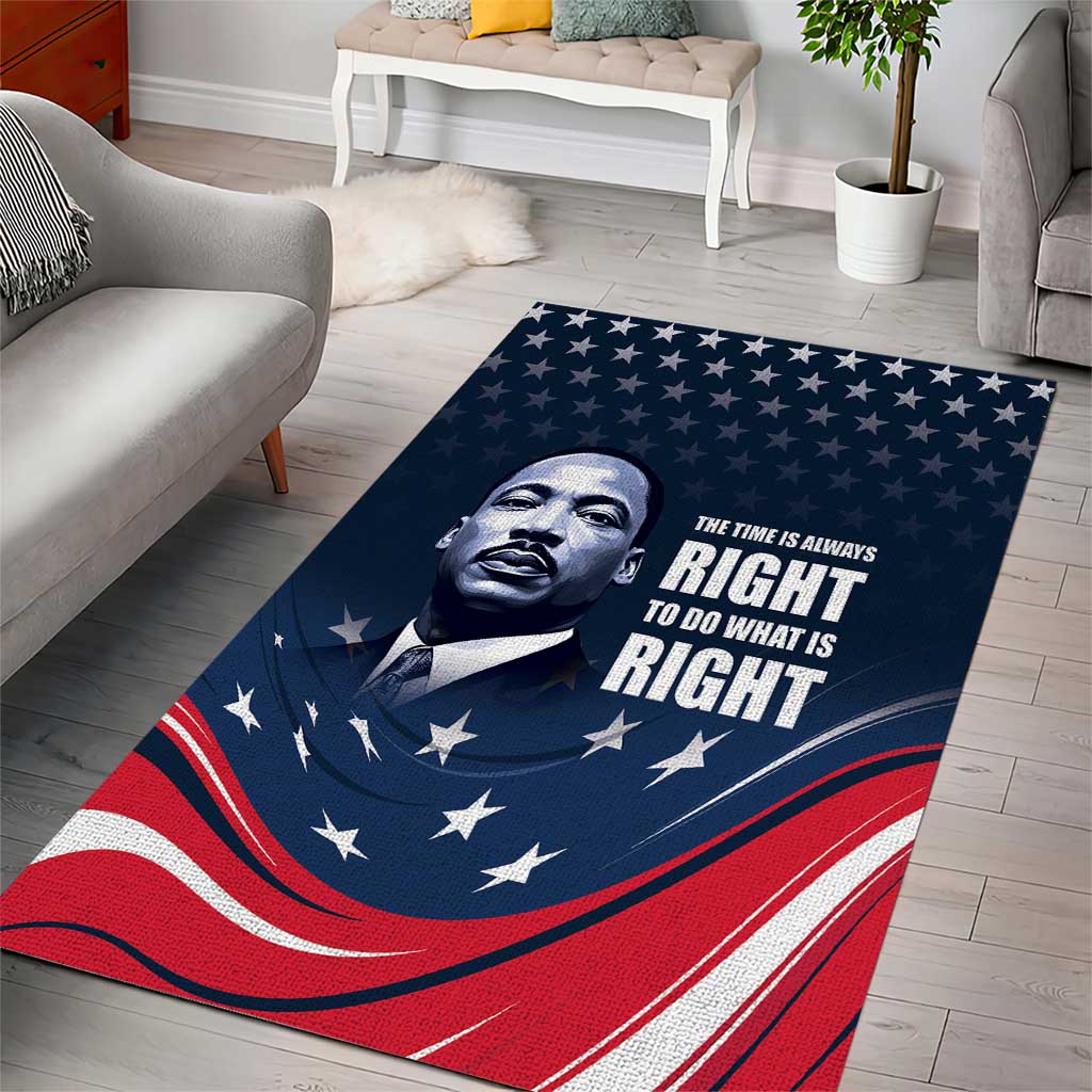 Honor MLK African-American Civil Rights Leaders Area Rug The Time Is Always Right To Do What Is Right LT9