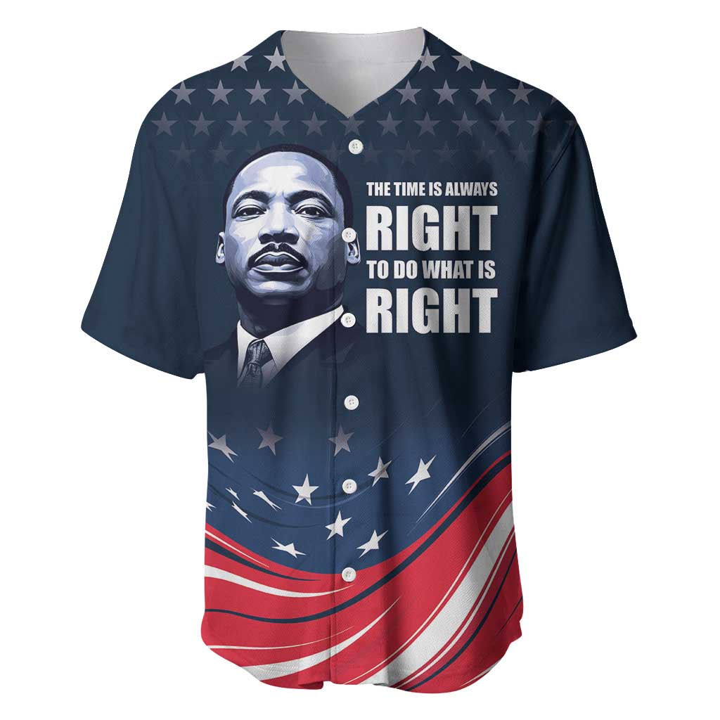 Honor MLK African-American Civil Rights Leaders Baseball Jersey The Time Is Always Right To Do What Is Right LT9