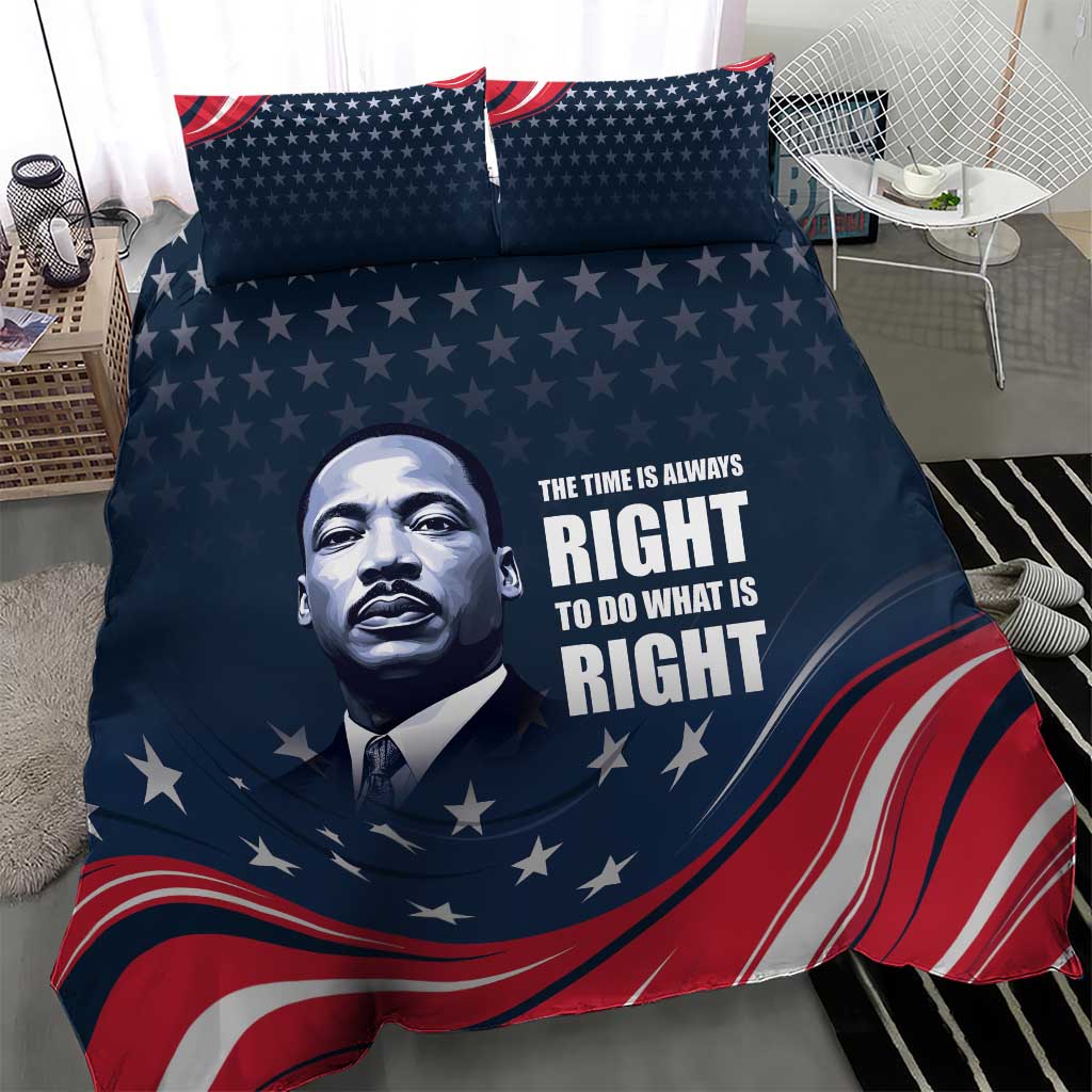 Honor MLK African-American Civil Rights Leaders Bedding Set The Time Is Always Right To Do What Is Right LT9