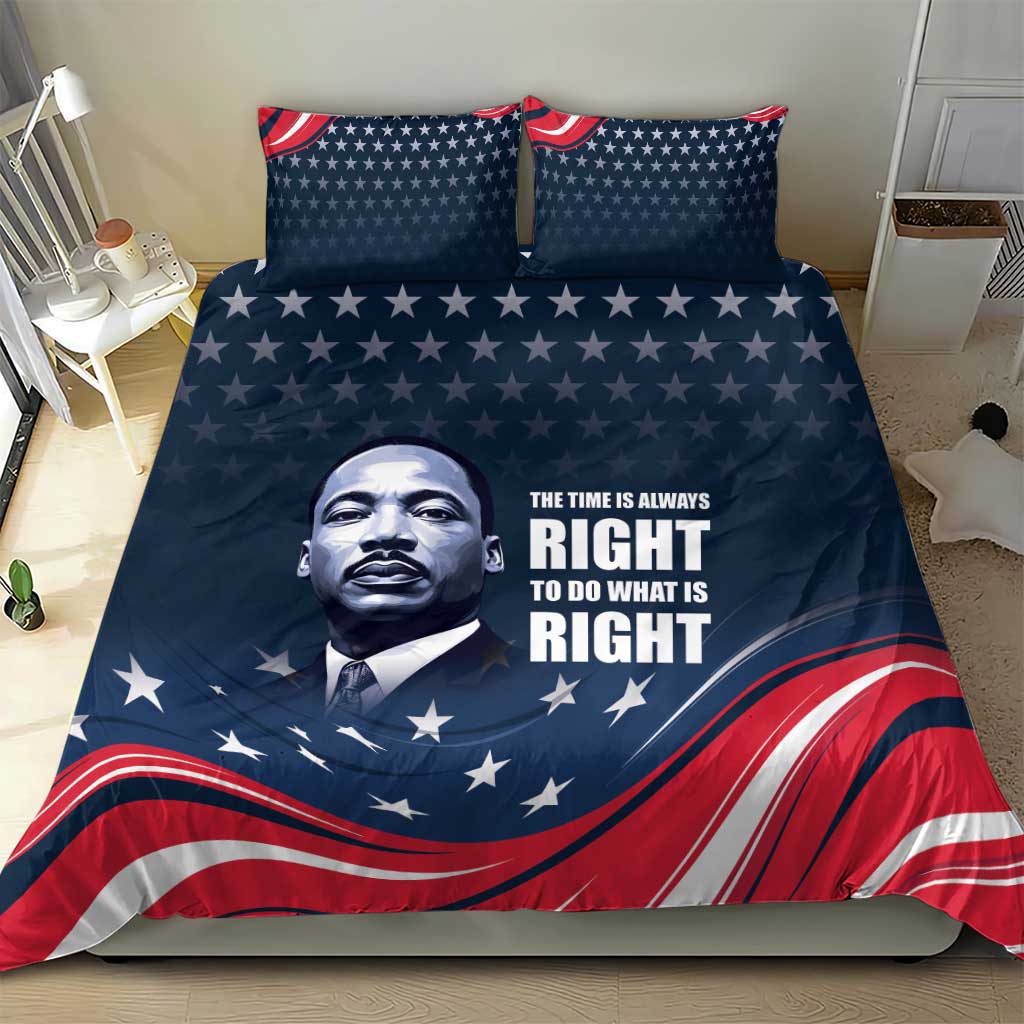 Honor MLK African-American Civil Rights Leaders Bedding Set The Time Is Always Right To Do What Is Right LT9