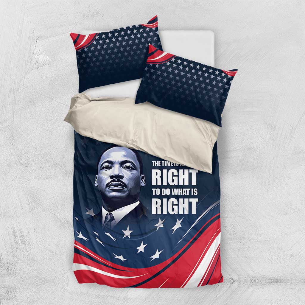 Honor MLK African-American Civil Rights Leaders Bedding Set The Time Is Always Right To Do What Is Right LT9