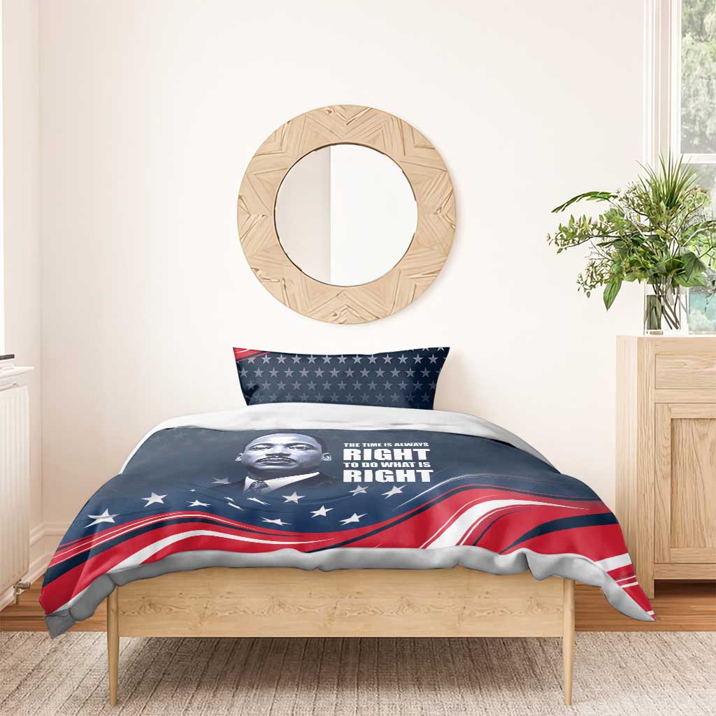 Honor MLK African-American Civil Rights Leaders Bedding Set The Time Is Always Right To Do What Is Right LT9