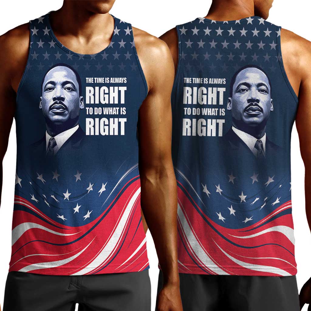 Honor MLK African-American Civil Rights Leaders Men Tank Top The Time Is Always Right To Do What Is Right LT9