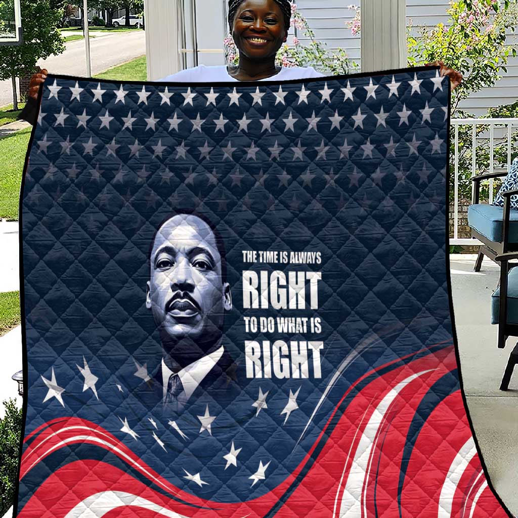 Honor MLK African-American Civil Rights Leaders Quilt The Time Is Always Right To Do What Is Right LT9