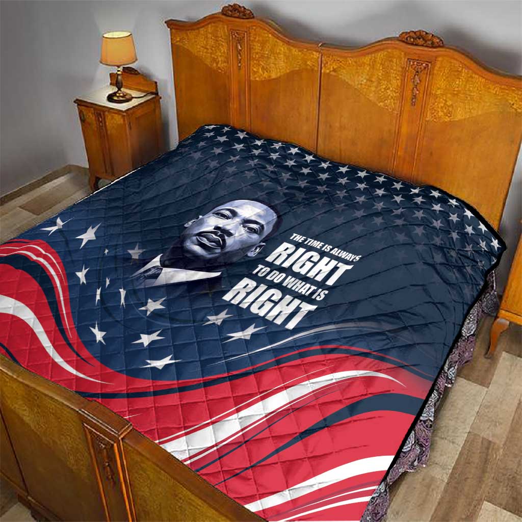 Honor MLK African-American Civil Rights Leaders Quilt The Time Is Always Right To Do What Is Right LT9