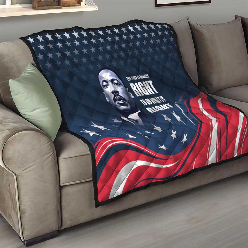 Honor MLK African-American Civil Rights Leaders Quilt The Time Is Always Right To Do What Is Right LT9