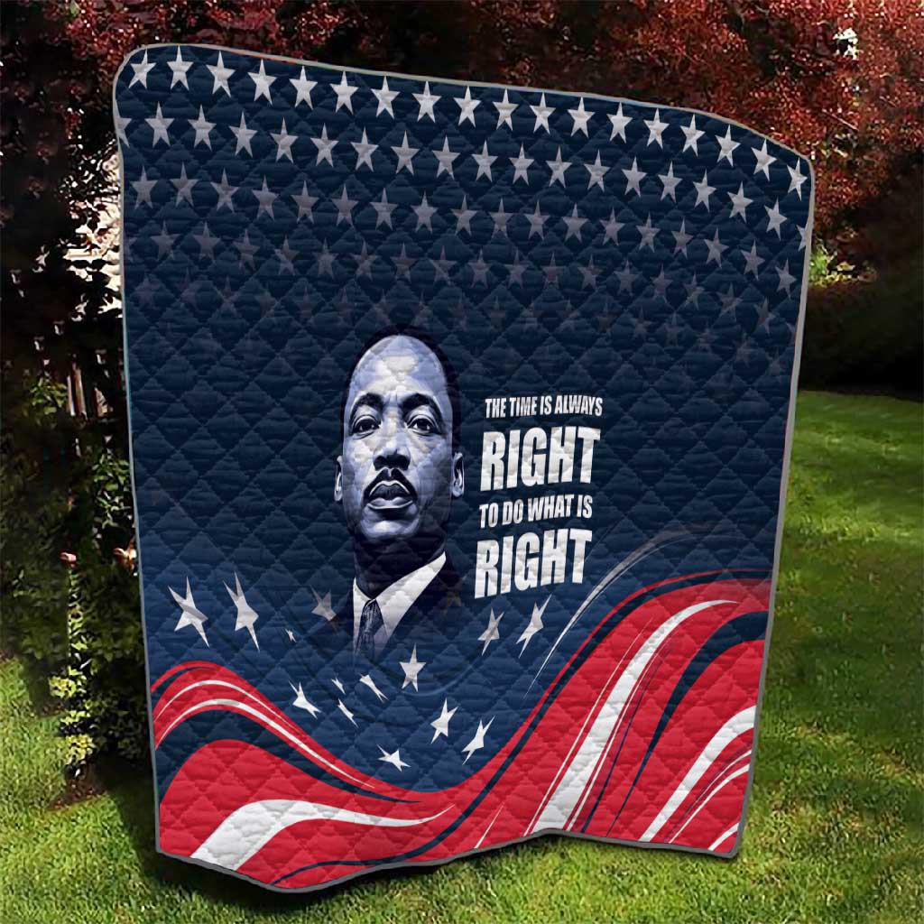 Honor MLK African-American Civil Rights Leaders Quilt The Time Is Always Right To Do What Is Right LT9