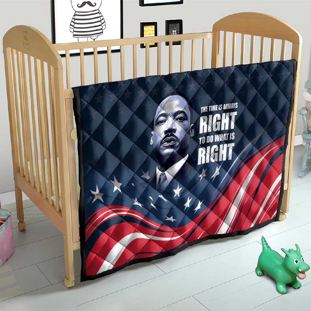 Honor MLK African-American Civil Rights Leaders Quilt The Time Is Always Right To Do What Is Right LT9