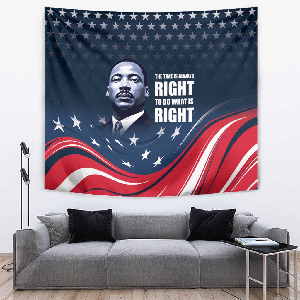 Honor MLK African-American Civil Rights Leaders Tapestry The Time Is Always Right To Do What Is Right LT9