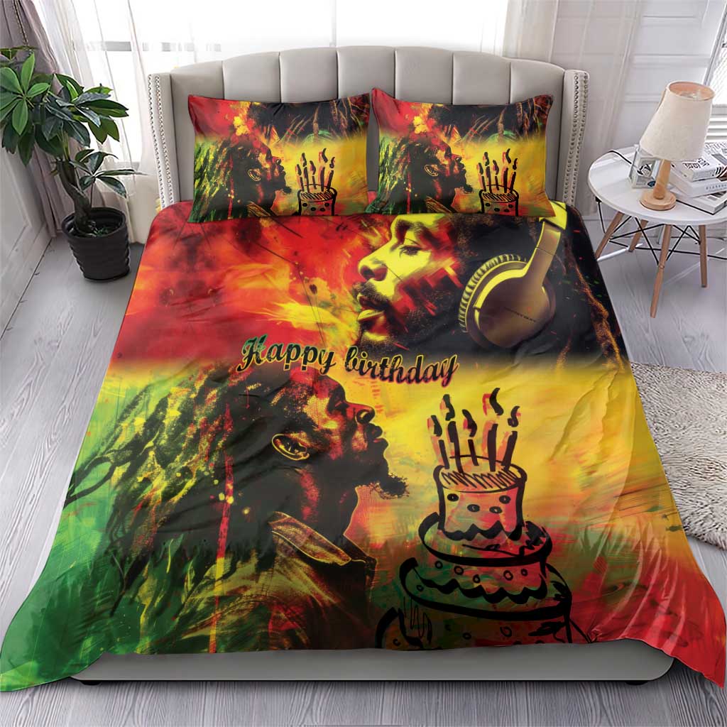 Happy Birthday King of Reggae Bedding Set LT9