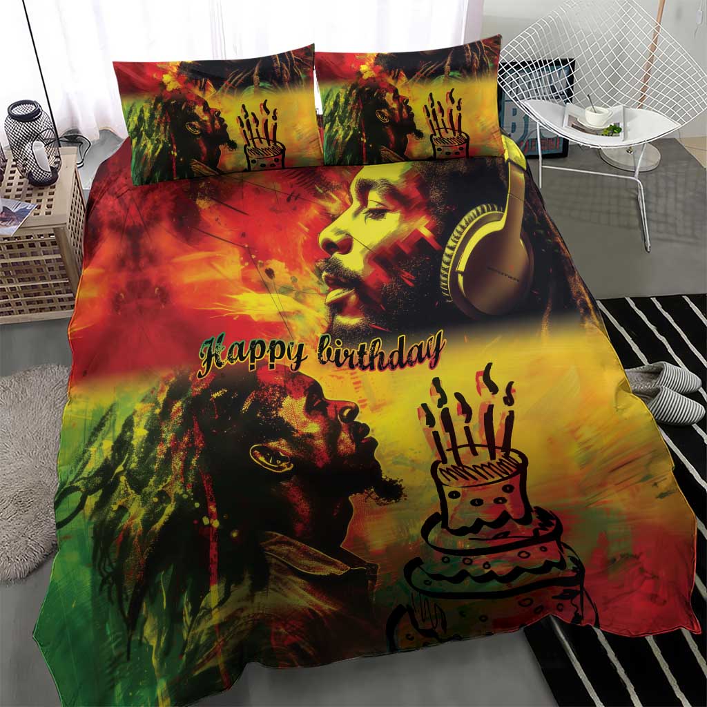 Happy Birthday King of Reggae Bedding Set LT9