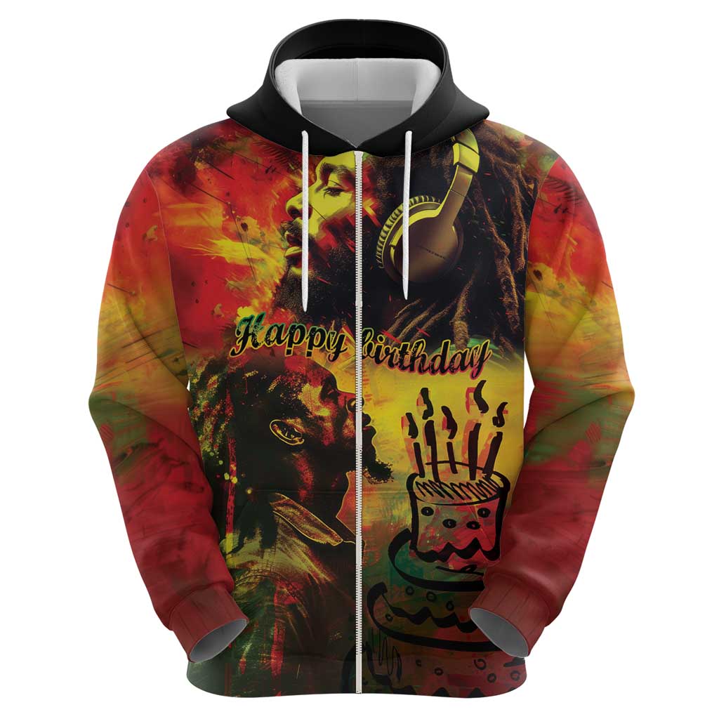 Happy Birthday King of Reggae Hoodie LT9