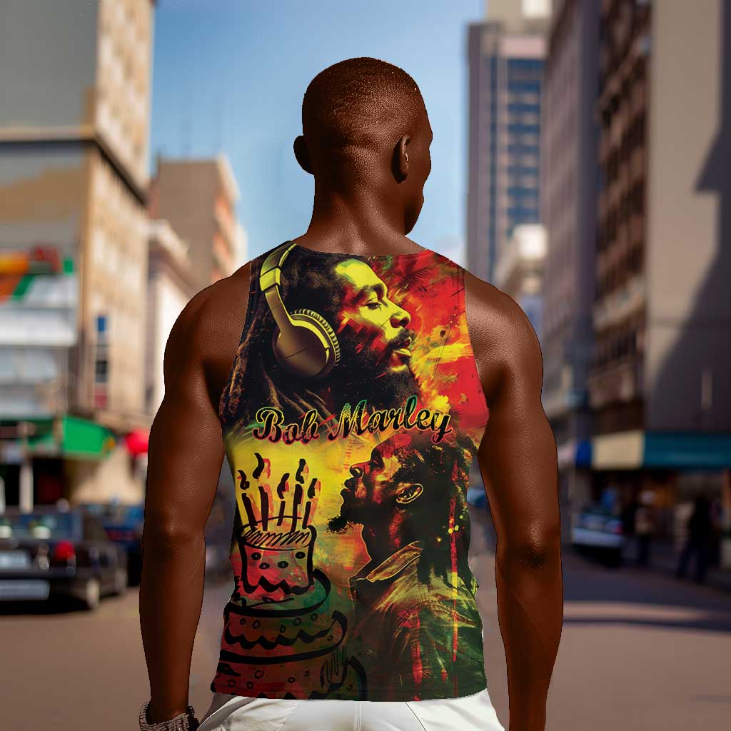 Happy Birthday King of Reggae Men Tank Top LT9