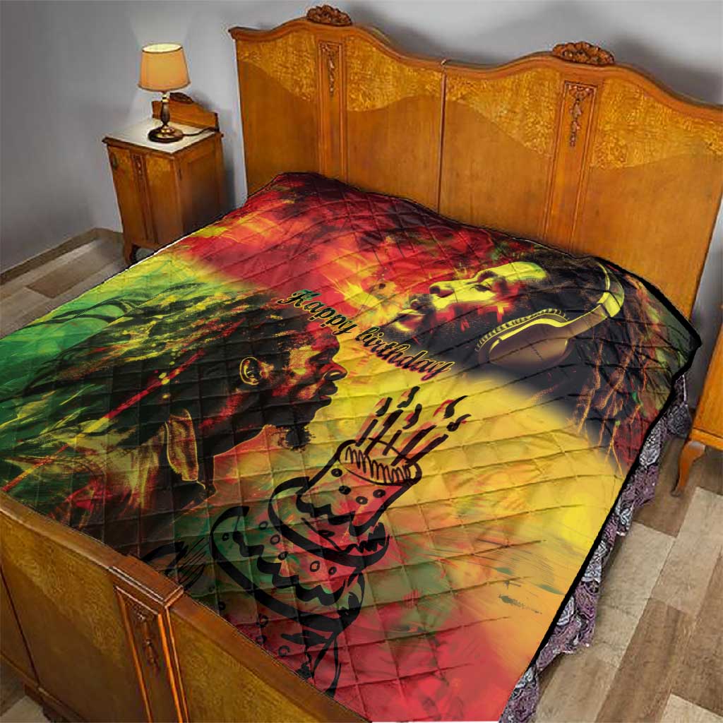 Happy Birthday King of Reggae Quilt LT9