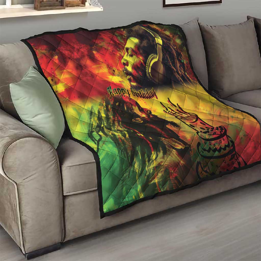 Happy Birthday King of Reggae Quilt LT9