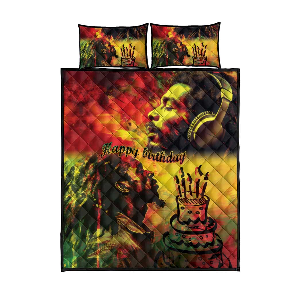 Happy Birthday King of Reggae Quilt Bed Set LT9