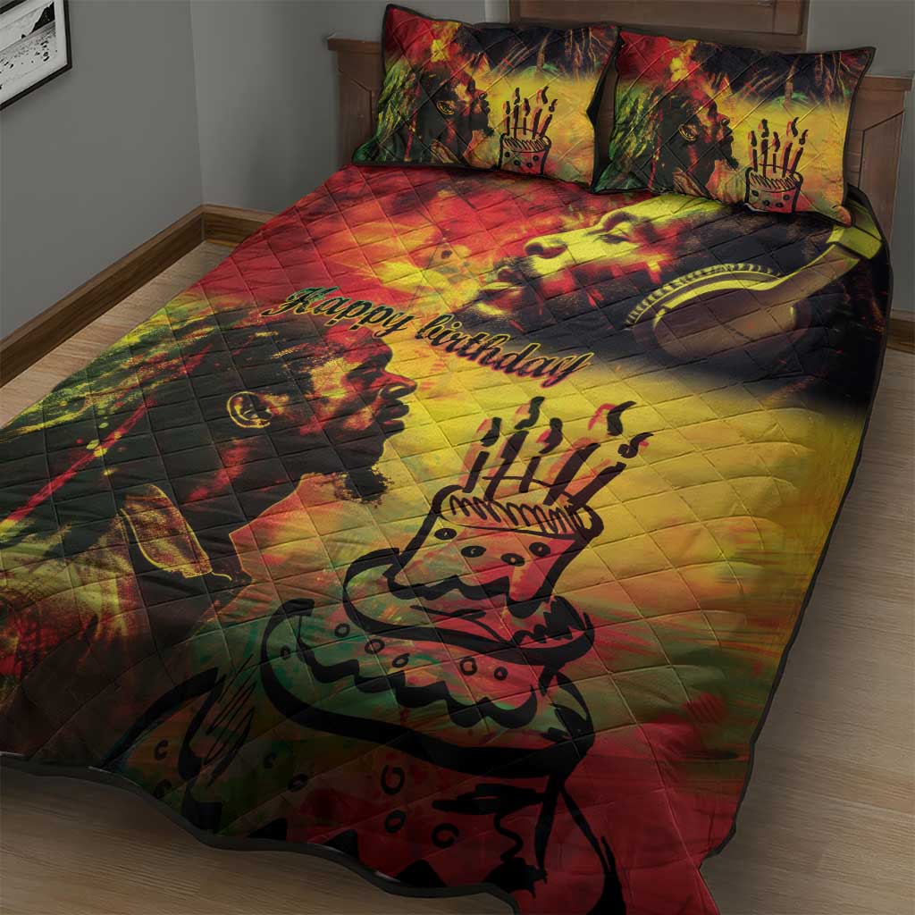 Happy Birthday King of Reggae Quilt Bed Set LT9
