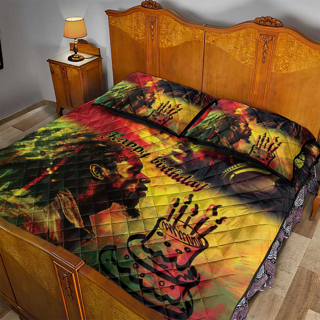 Happy Birthday King of Reggae Quilt Bed Set LT9