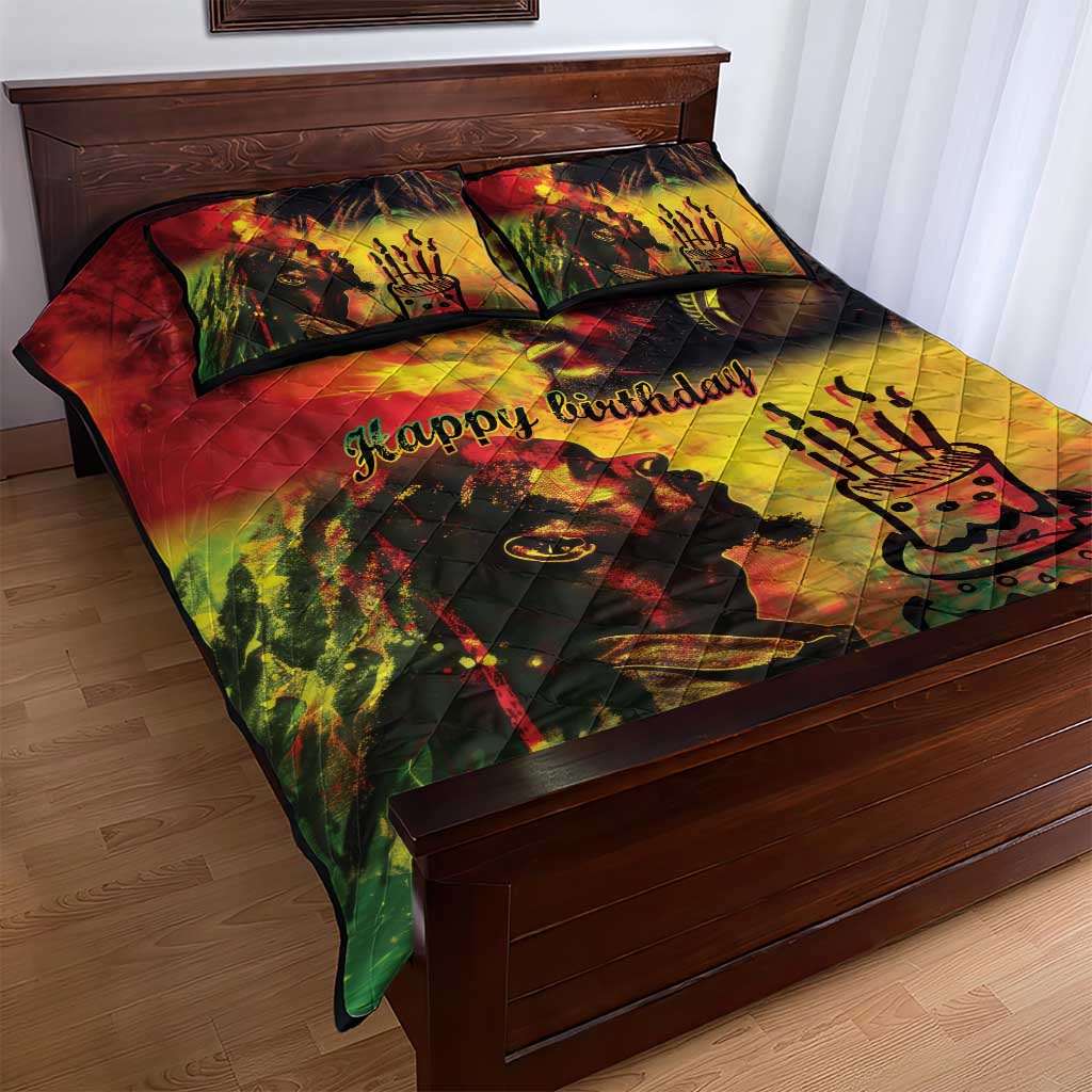 Happy Birthday King of Reggae Quilt Bed Set LT9