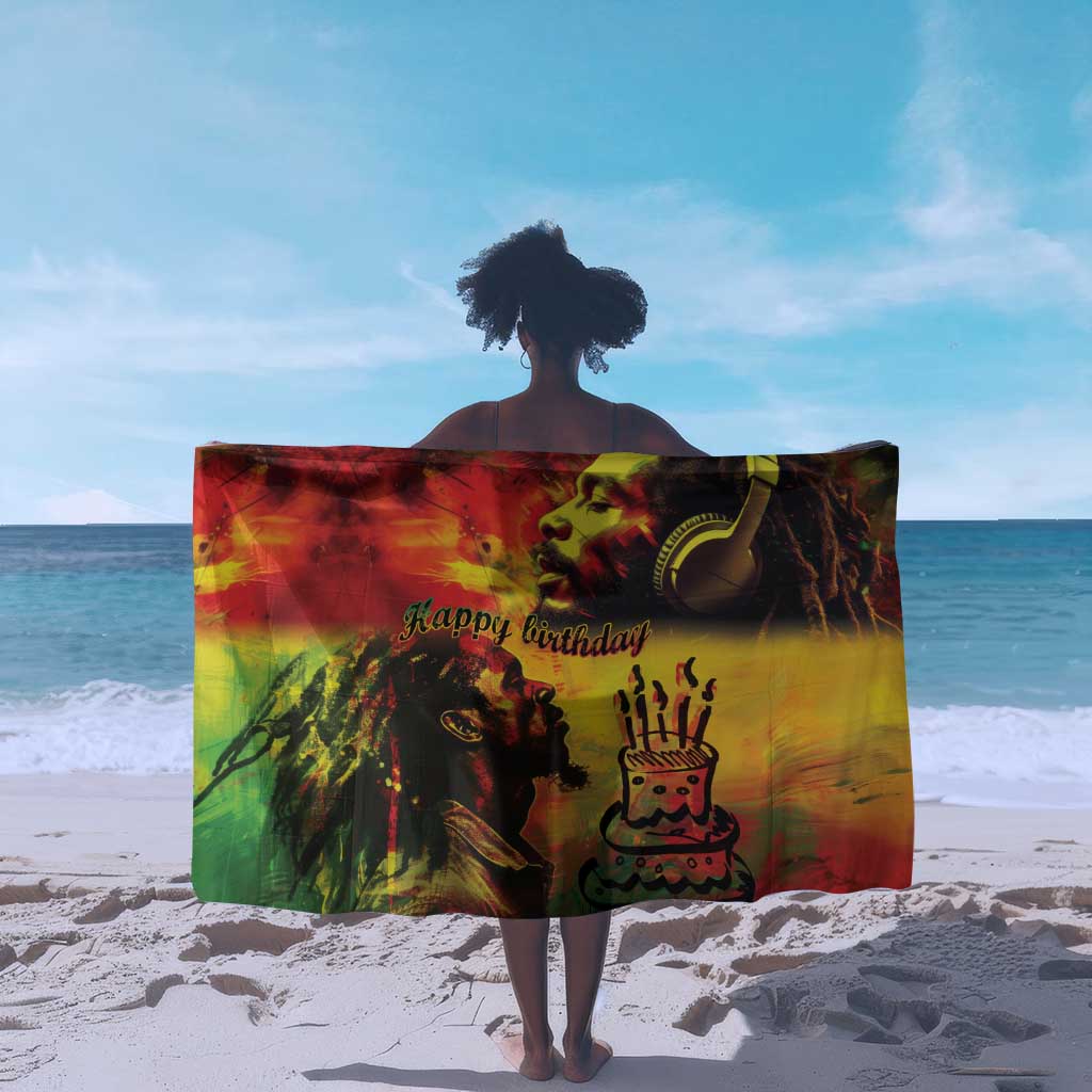 Happy Birthday King of Reggae Sarong LT9