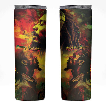 Happy Birthday King of Reggae Skinny Tumbler LT9