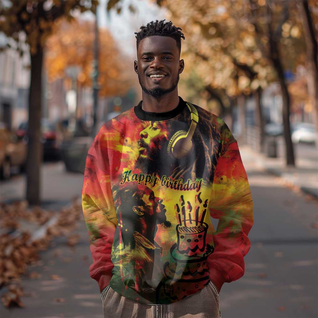 Happy Birthday King of Reggae Sweatshirt LT9